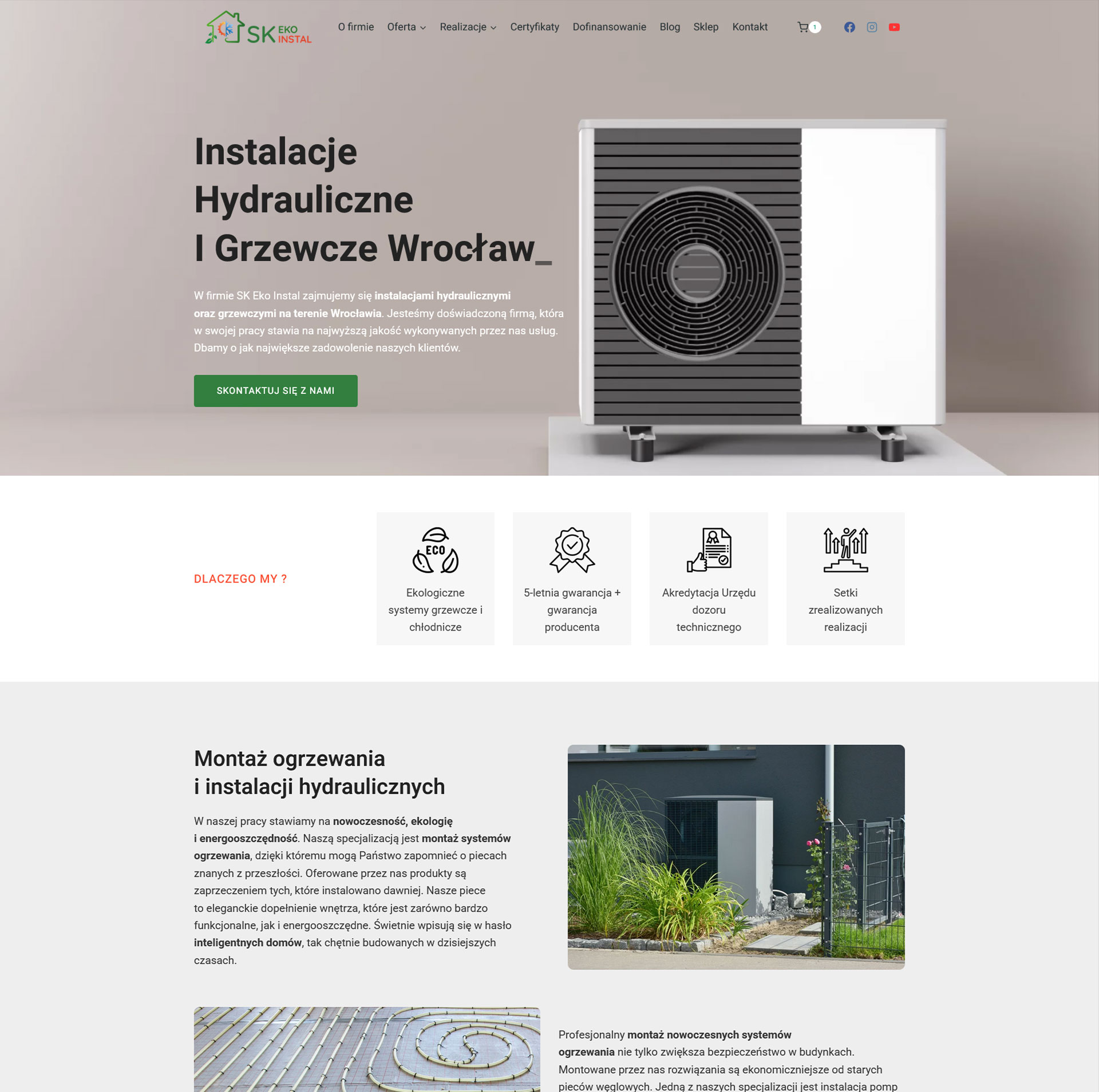 Pompy Ciepła Wrocław Strona i Sklep