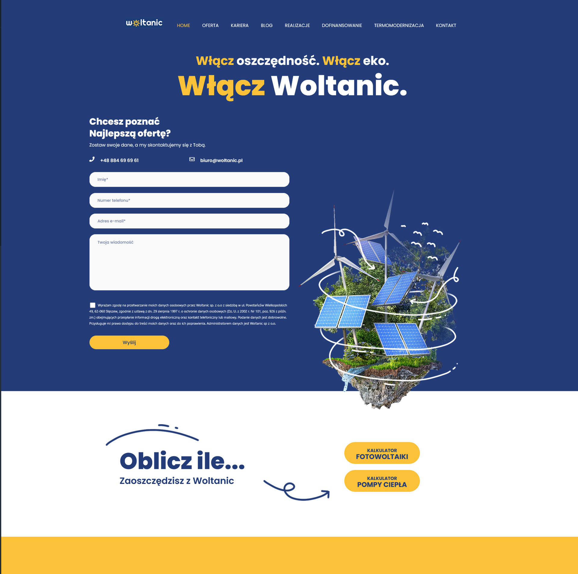 Strona firmy Woltanic Fotowoltaika